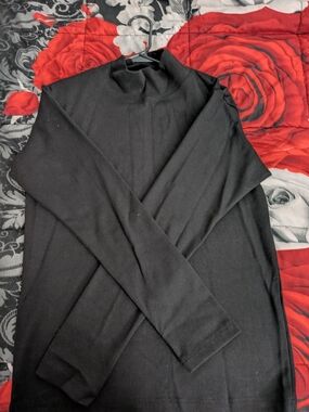 Men's Black Turtleneck Sweater